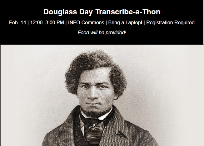 Douglass Day Transcribe-a-Thon Event