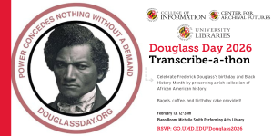 Douglass Day Transcribe a thon card